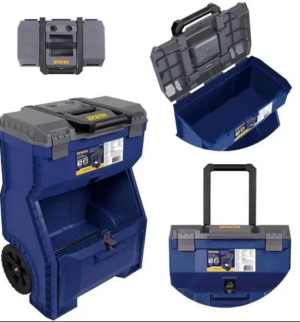 CAJA PLASTICA PARA HERRAMIENTAS MONOBLOQUE DE 18" CON RUEDAS Y 2 COMPARTIMENTOS Y CAPACIDAD DE 35Kg REF-IWST18800-LA