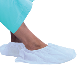 POLAINAS O CUBREZAPATOS DESECHABLES EN COLOR BLANCO POR PAQUETE DE 100UND