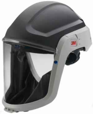 CASCO PROTECTOR VERSAFLO M-306 CON VISOR CLARO PARA SISTEMA RESPIRATORIO DE SUMINISTRO DE AIRE CON 6 CORREAS PARA APLICACIONES QUIMICAS E INDUSTRIA PESADA