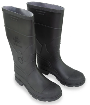 BOTA EXPORTADORA NEGRA EN PVC CON PUNTERA REF-80267013 EN T-43