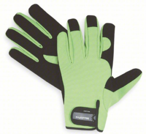 GUANTE TIPO MECANICO REFLECTIVO CIERRE VELCRO COLOR VERDE-NEGRO EN TALLA-XL * PAR