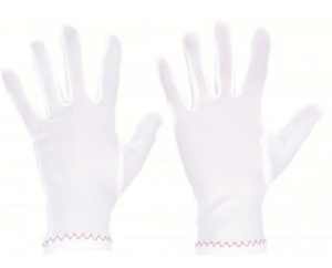 GUANTES DE INSPECCION EN NYLON PARA HOMBRE, 9" DE LARGO CON DOBLADILLO Y EN COLOR BLANCO EN T-9 PAQUETE*12PARES
