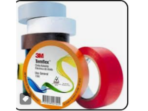 CINTA AISLANTE EN VINILO TEMFLEX REF-1500 COLORES SURTIDOS DE 10mt C/U PQTE x10und