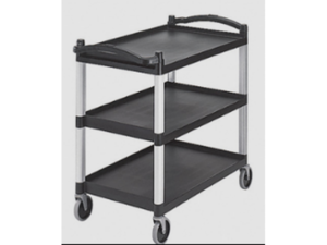 CARRO UTILITARIO DE CAPACIDAD 400LB, 3 DIVISIONES PLASTICAS CON ASAS EN LOS 2 COSTADOS